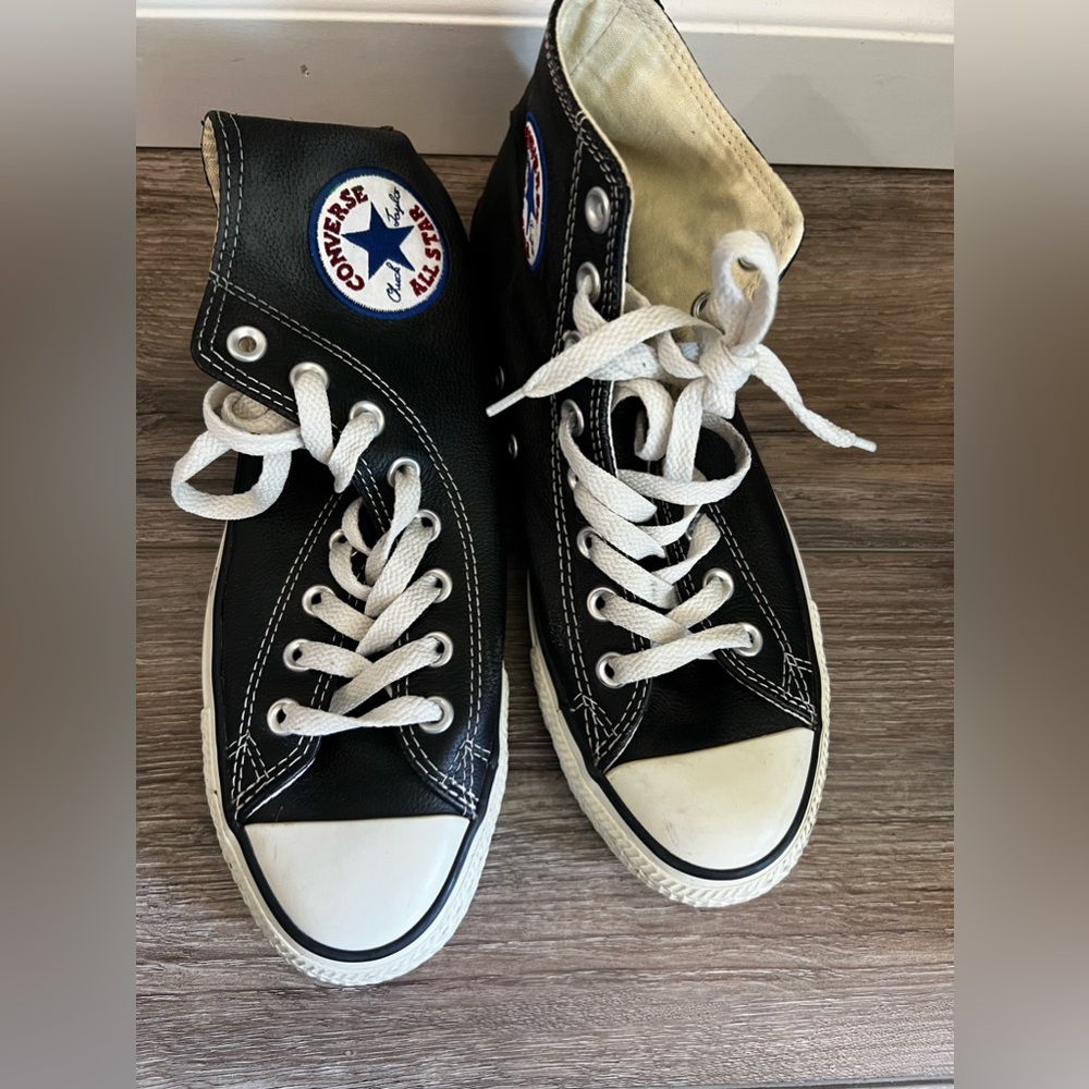 Converse Black and White High-Top Sneakers